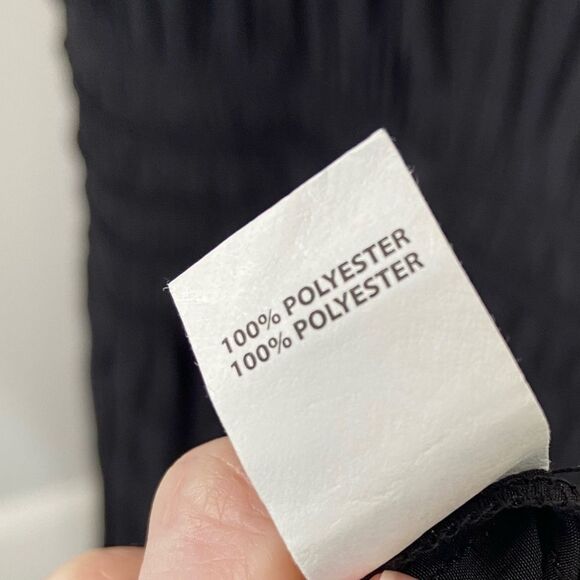 NWT Ramy Brook Audrey Sleeveless Halter Drop Waist Midi Dress Black size Large - Picture 11 of 12